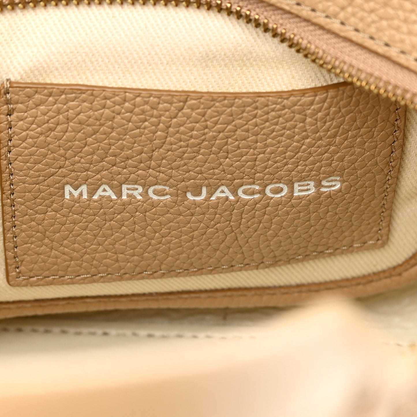 Grained Calfskin Small The Tote Bag Camel