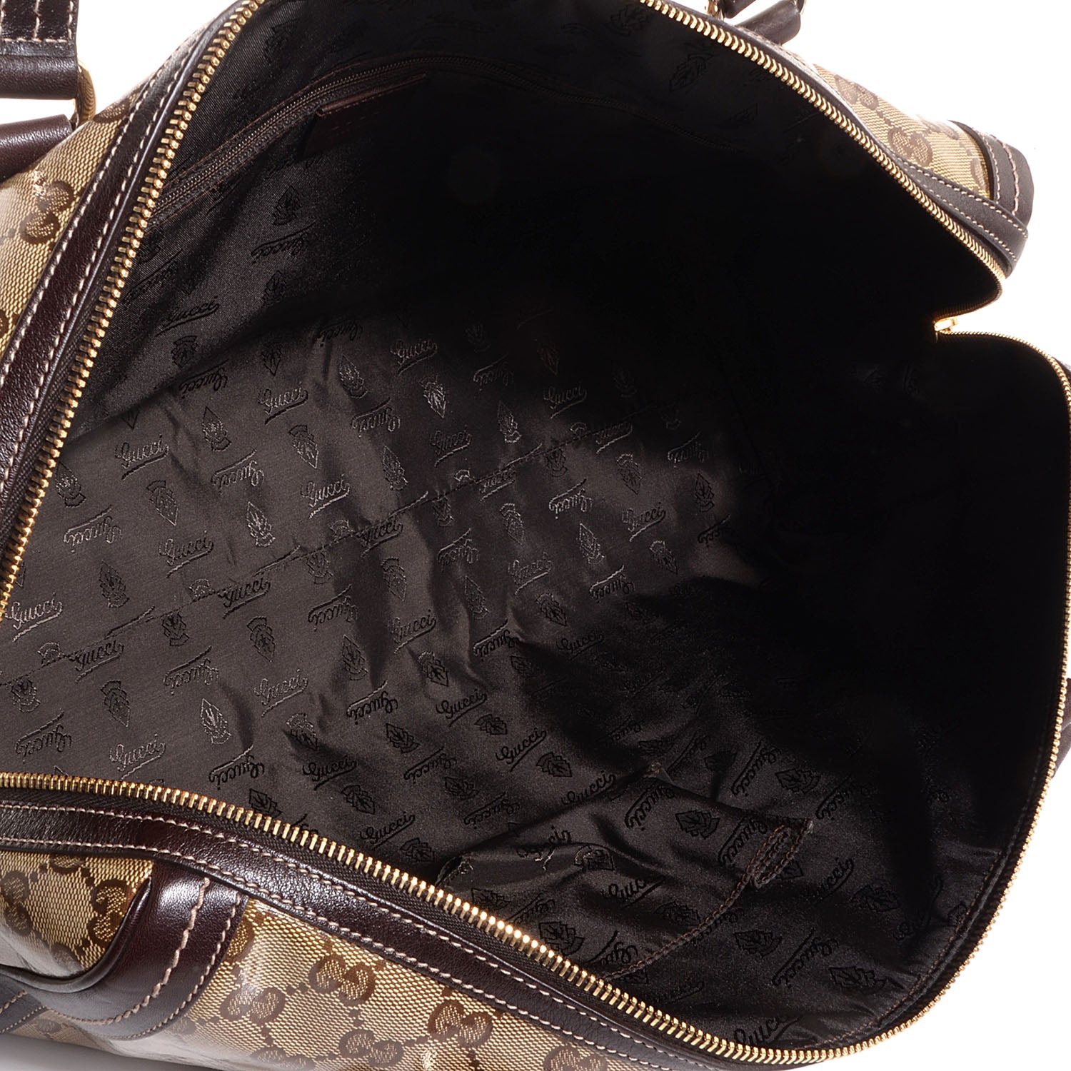 Gucci Crystal Monogram Large Duchessa Boston Dark Brown 5 of 9