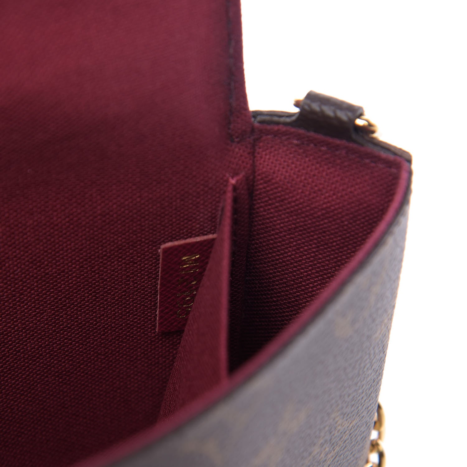 Louis Vuitton Monogram Pochette Felicie Chain Wallet Fuchsia 10 of 11