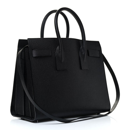 Saint Laurent Grained Calfskin Small Sac De Jour Black 3 of 9