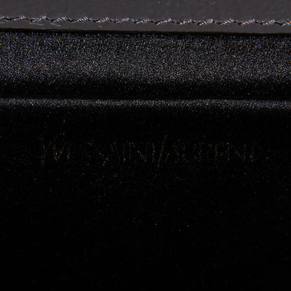 Saint Laurent Textured Patent Monogram Large Belle de Jour Clutch Grey 6 of 7