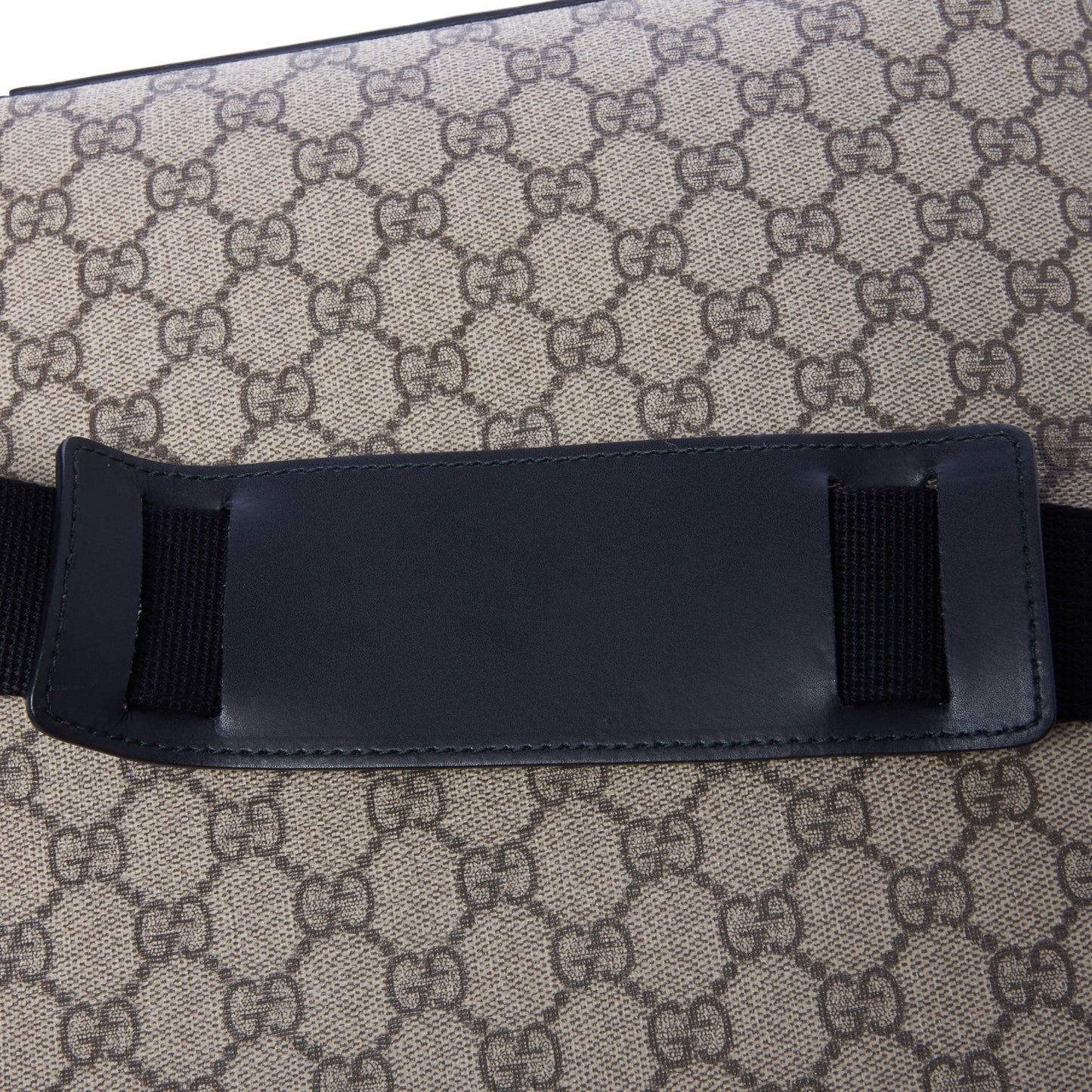 GG Supreme Monogram Flat Messenger Bag Black