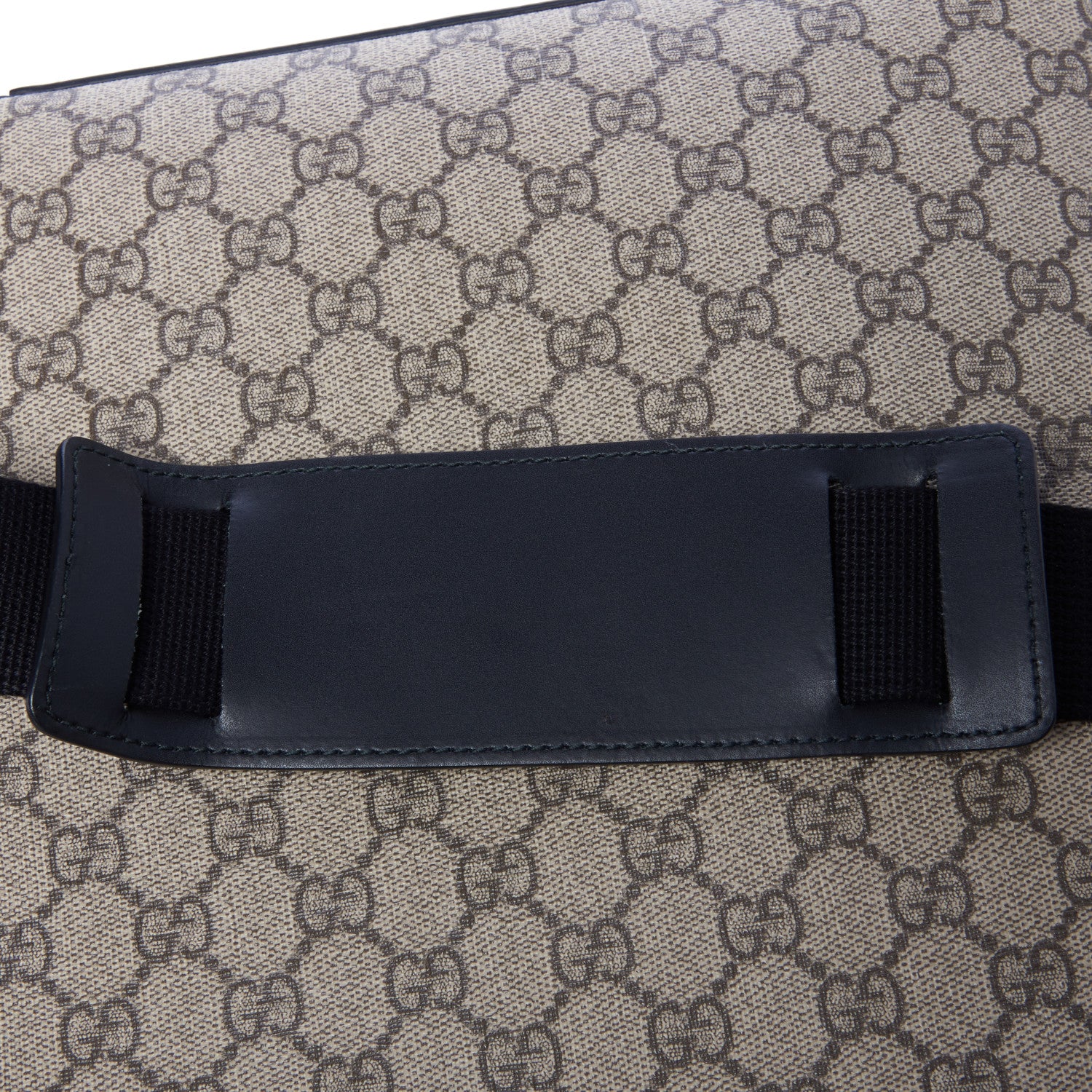 Gucci GG Supreme Monogram Flat Messenger Bag Black 9 of 9