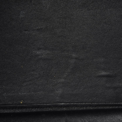 Celine Calfskin Crocodile Embossed Suede Large Trapeze Black 8 of 13