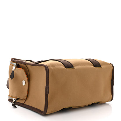 Hermes Polyamide Cotton Carrying Dog Bag Fauve Feu 5 of 13