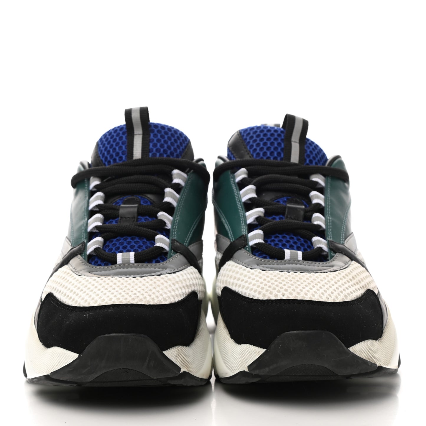 Technical Mesh Calfskin Mens B22 Sneakers 44 Dark Blue