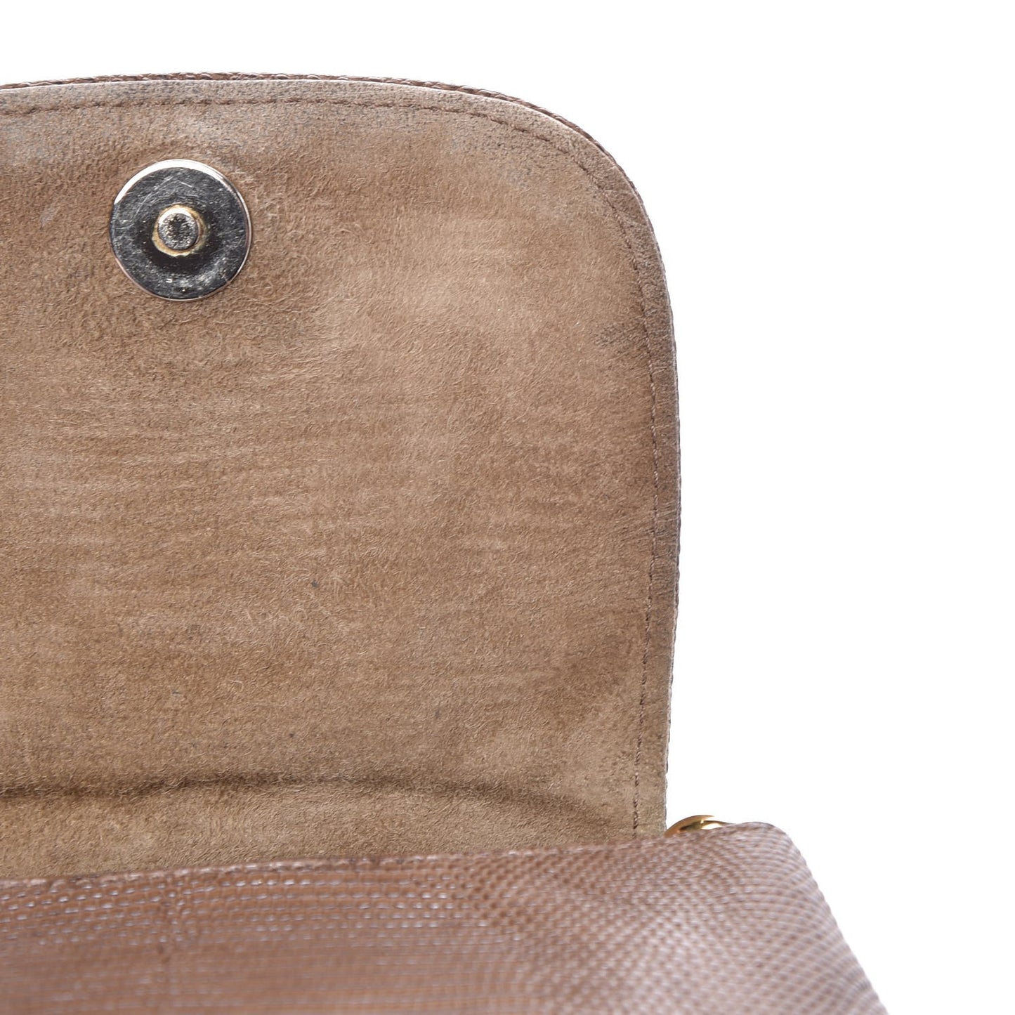 Lizard Small 1973 Chain Shoulder Bag Brown