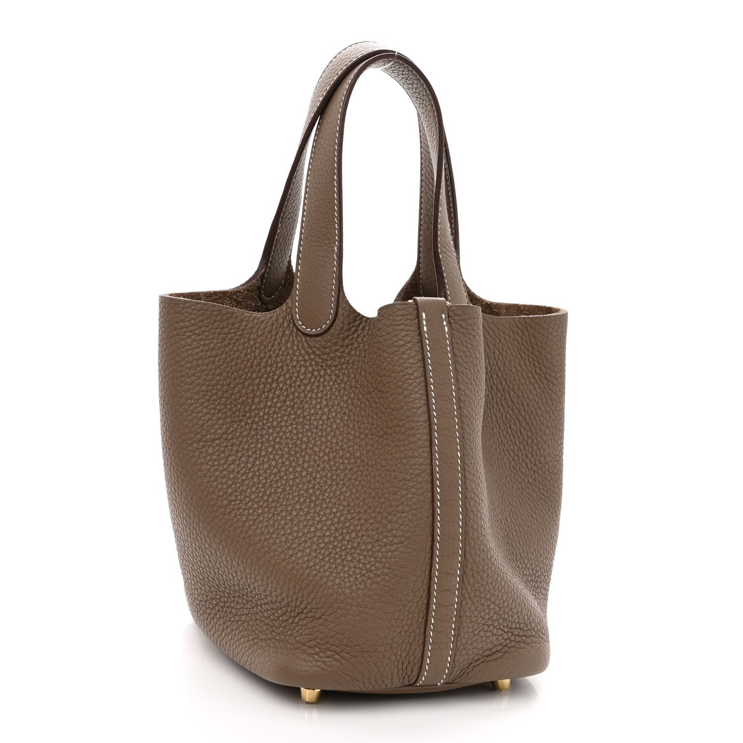 Hermes Taurillon Clemence Picotin Lock 18 PM Etoupe 3 of 10