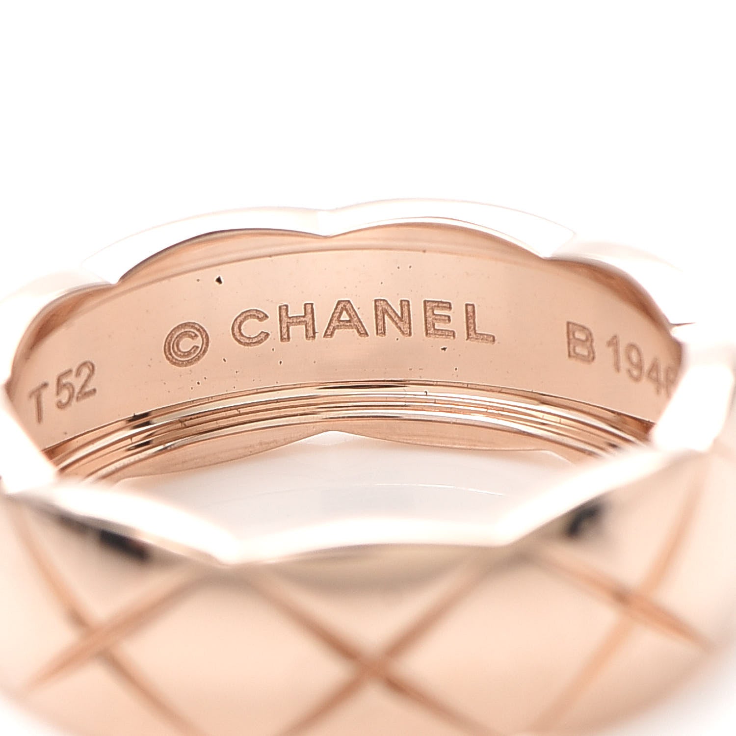 Chanel 18K Beige Gold Small Coco Crush Ring 52 6 4 of 7