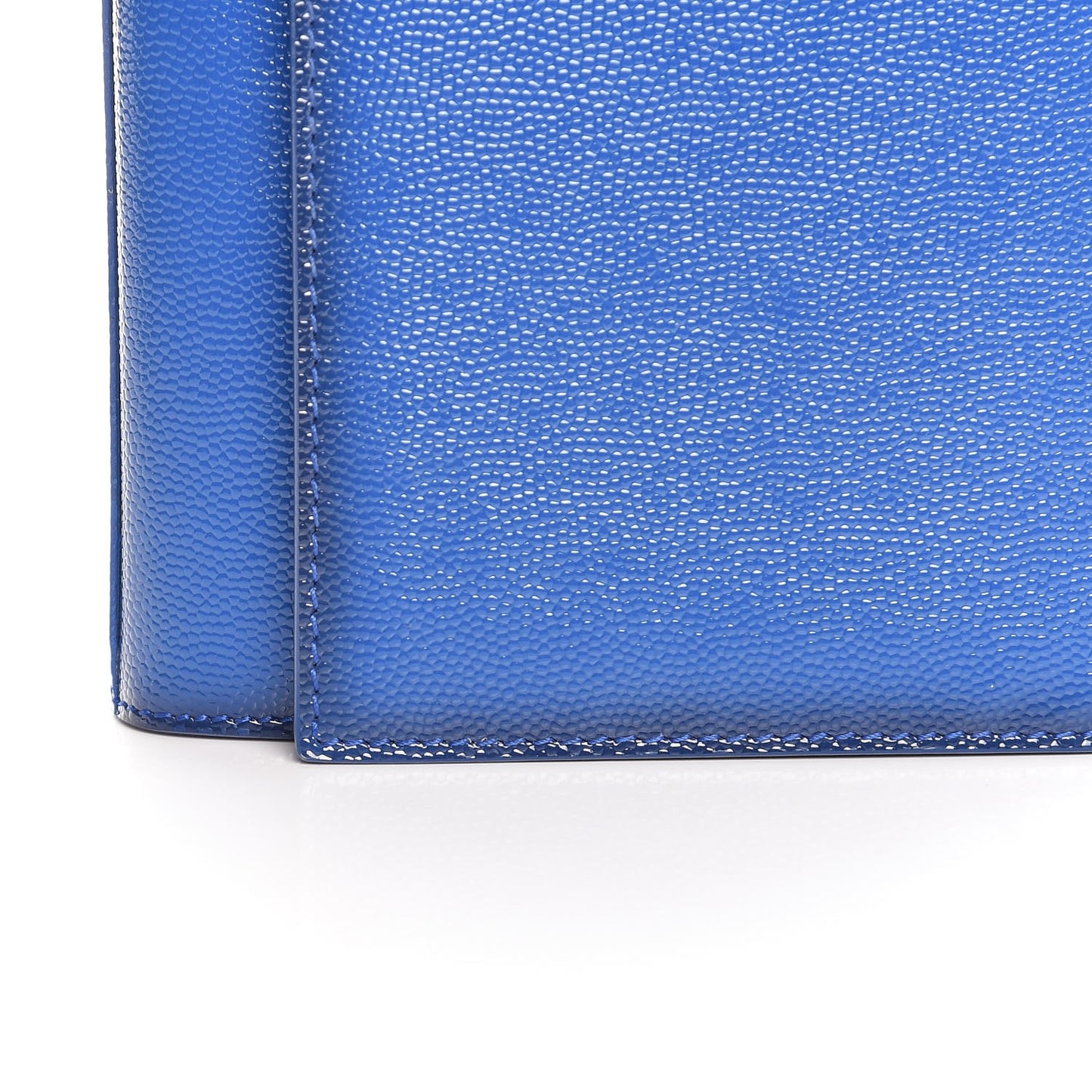 Patent Grain De Poudre Classic Monogram Cassandre Clutch Royal Blue