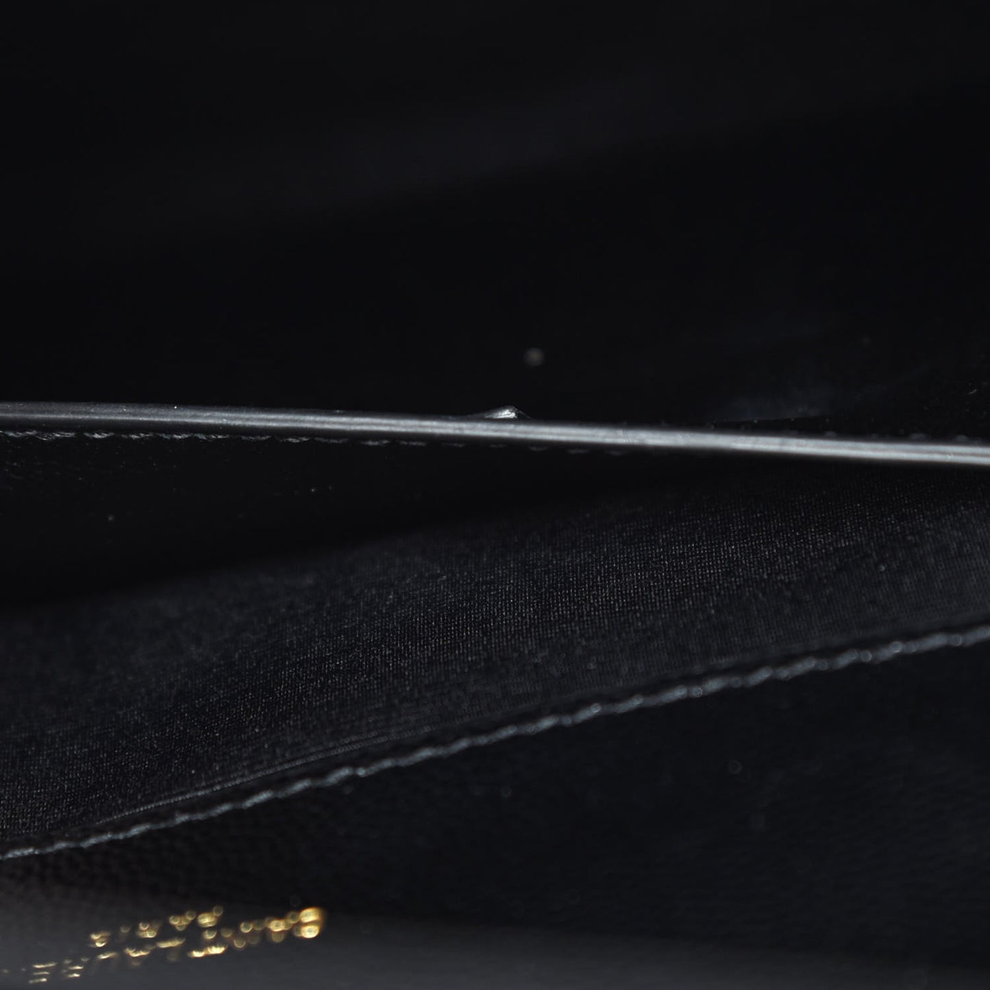 Grain De Poudre Matelasse Chevron Medium Monogram Satchel Black