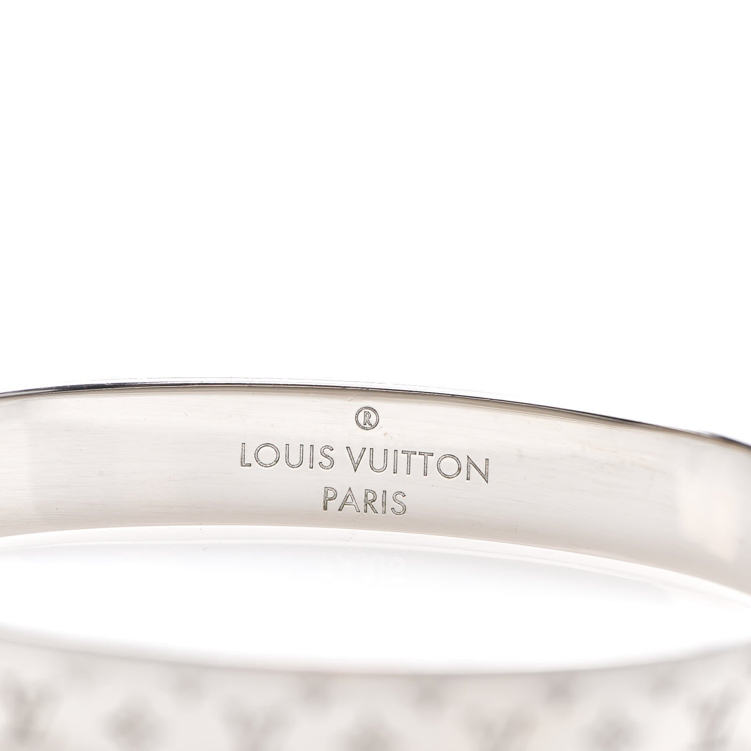 Louis Vuitton Palladium Monogram Nanogram Cuff M 4 of 4