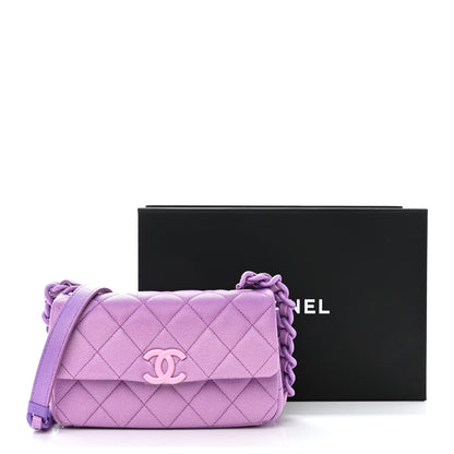 Chanel Shaded Caviar Quilted My Everything Small Flap Purple Light Purple 11 of 11