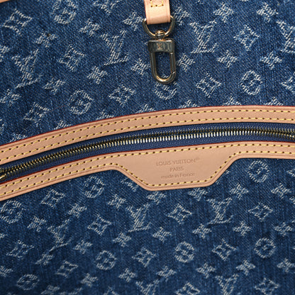 Louis Vuitton Monogram Denim Neo Neverfull MM Blue 6 of 10