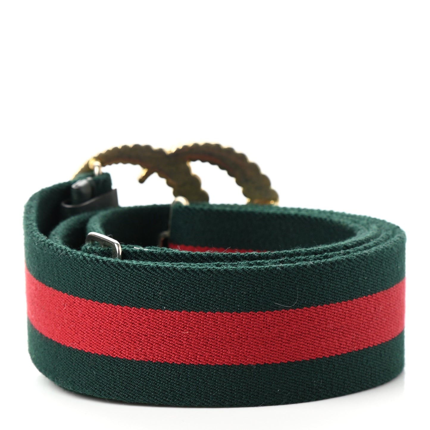 Canvas Torchon Double G Web Belt 110 44 Verde
