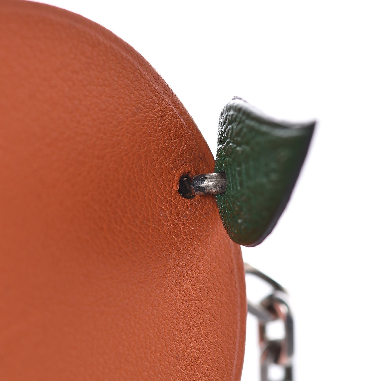 Hermes Swift Chevre Orange Key Chain Bag Charm Orange 6 of 8