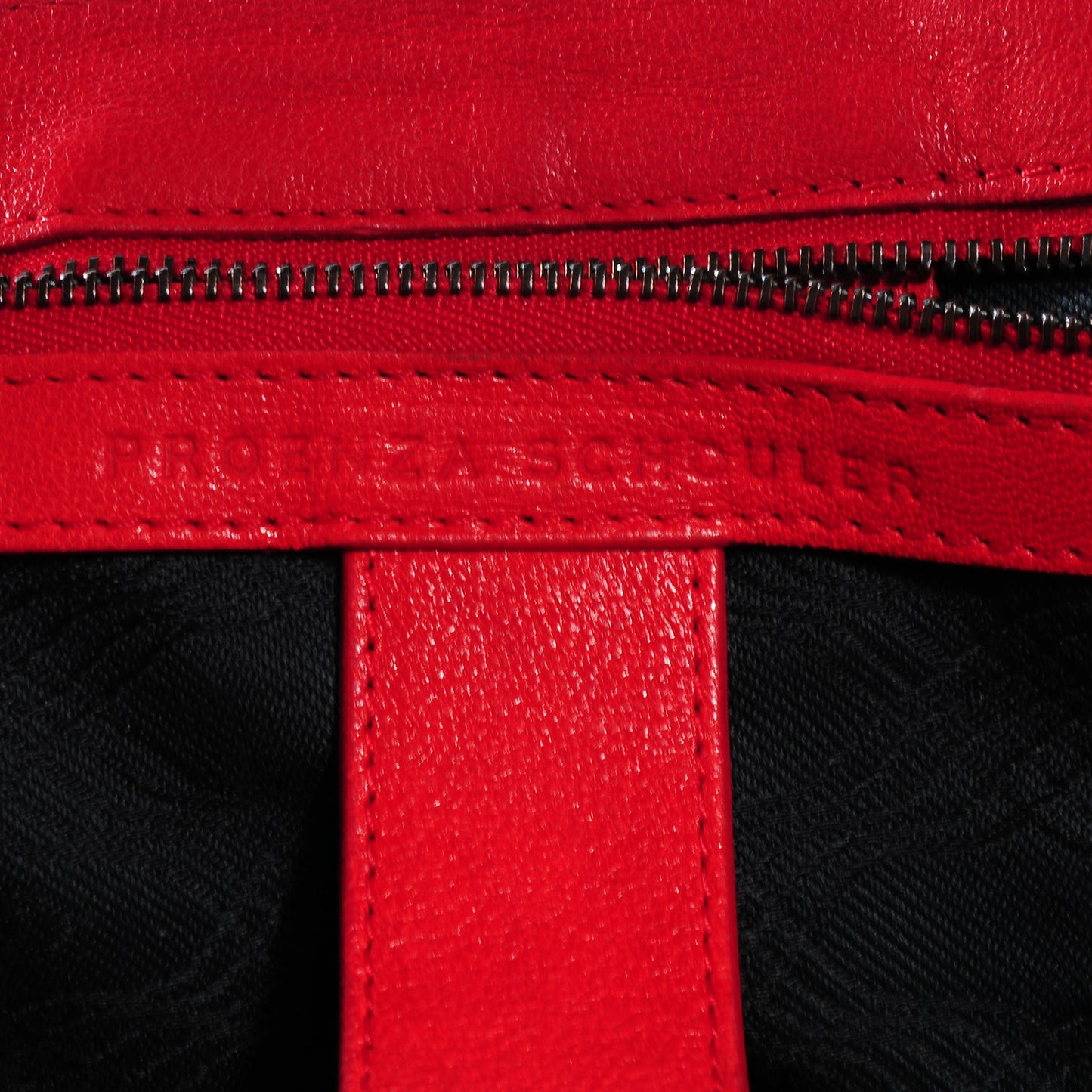 Lambskin PS1 Medium Satchel Red