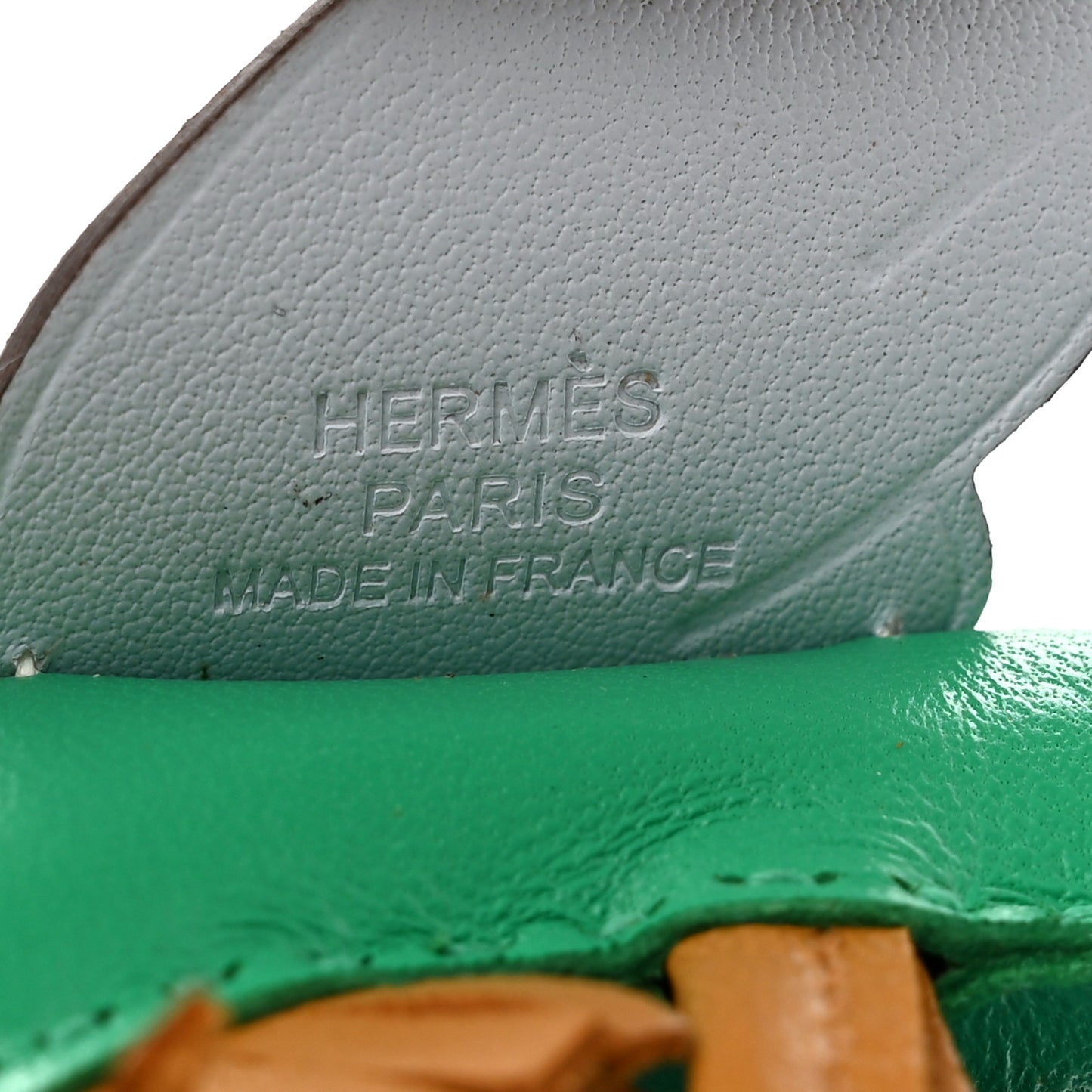 Milo Lambskin Grigri Rodeo Pegase Horse Bag Charm PM Menthe Sesame Bleu Brume