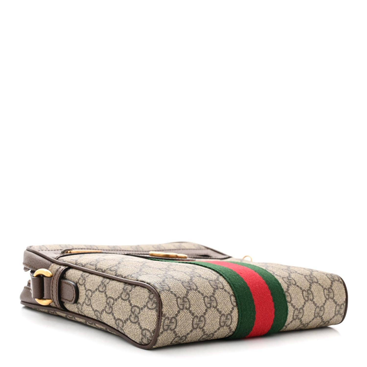 Gucci GG Supreme Monogram Web Small Ophidia Messenger Bag Brown 4 of 11