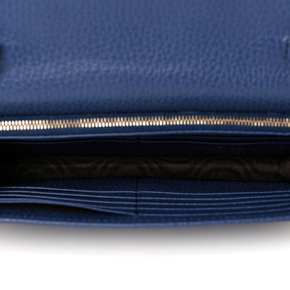 Gucci Dollar Calfskin Interlocking G Chain Wallet Caspian 5 of 8