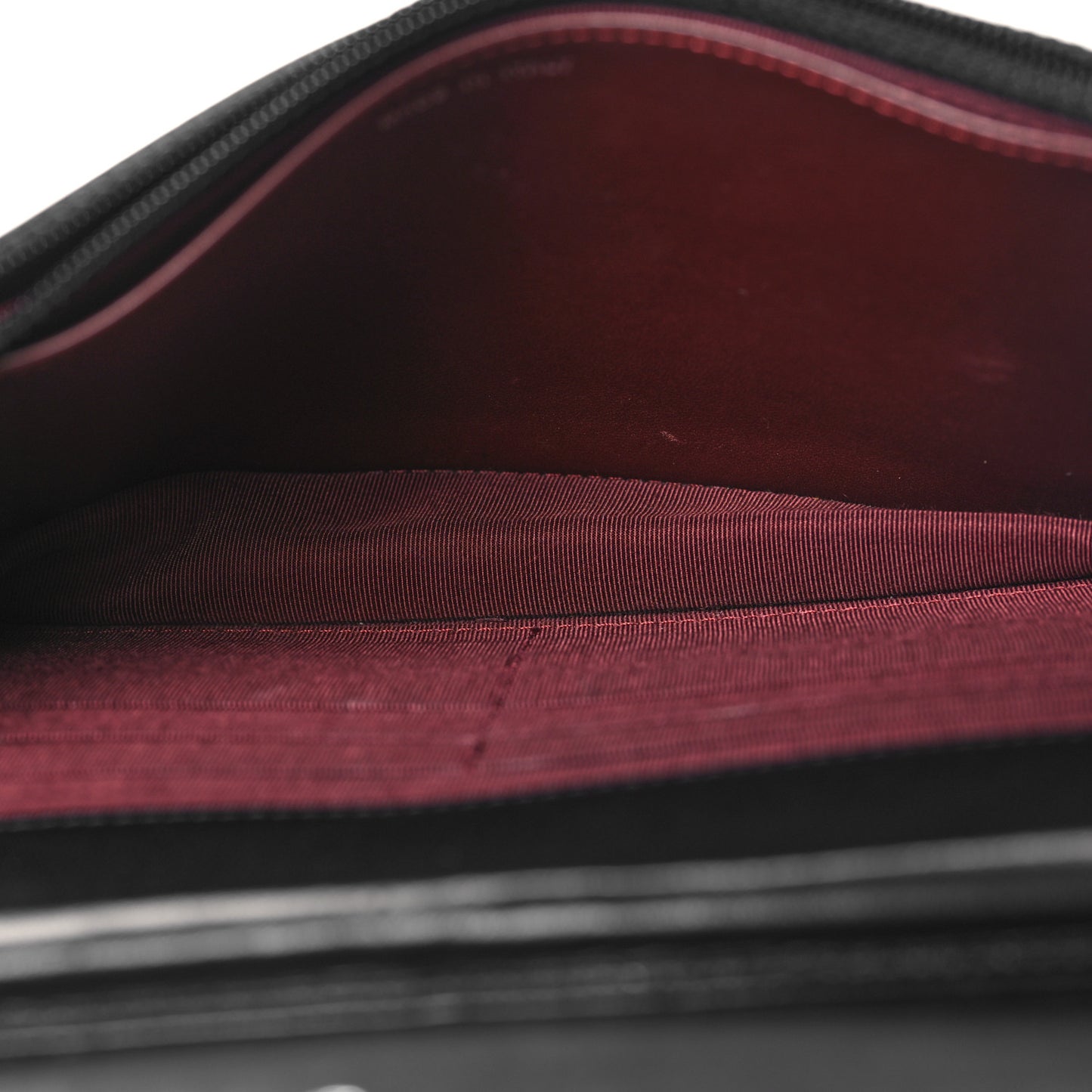 Lambskin Quilted Wallet On Chain WOC Black