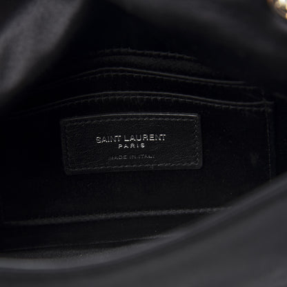 Saint Laurent Sequins Toy West Hollywood Chain Wallet Nero Manto Naturale 5 of 8