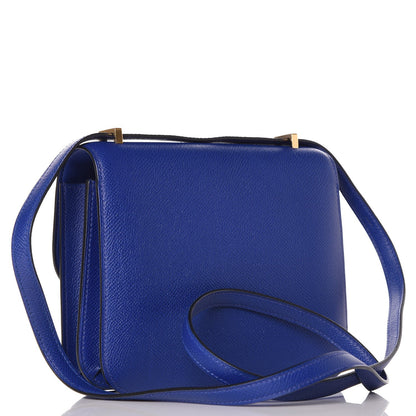 Hermes Epsom Constance 18 Bleu Electrique 3 of 31