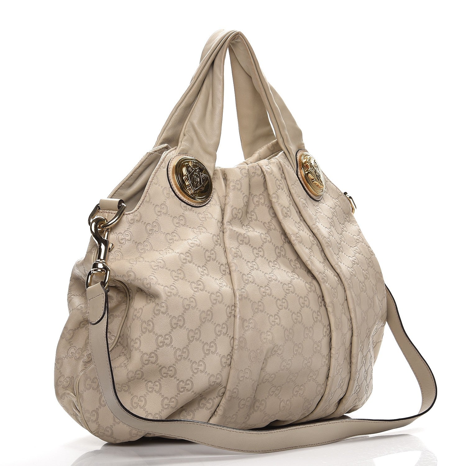Gucci Guccissima Medium Hysteria Top Handle Bag Off White 4 of 10