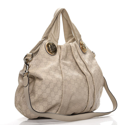Gucci Guccissima Medium Hysteria Top Handle Bag Off White 4 of 10