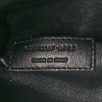 Saint Laurent Calfskin Crocodile Embossed Paris Mini Toy Shopper Tote Black 7 of 12