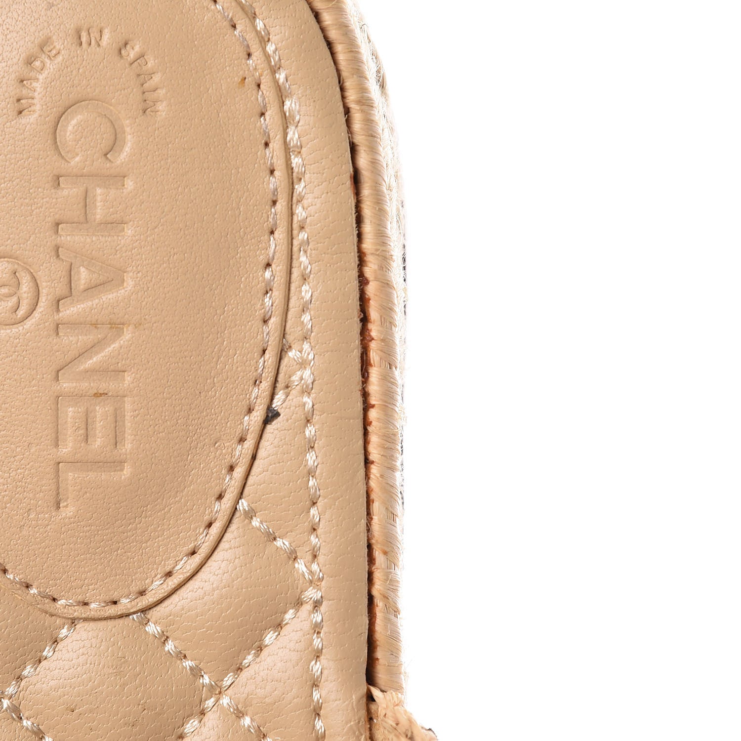 Chanel Suede Grosgrain CC Espadrille Mules 37 Black 12 of 13