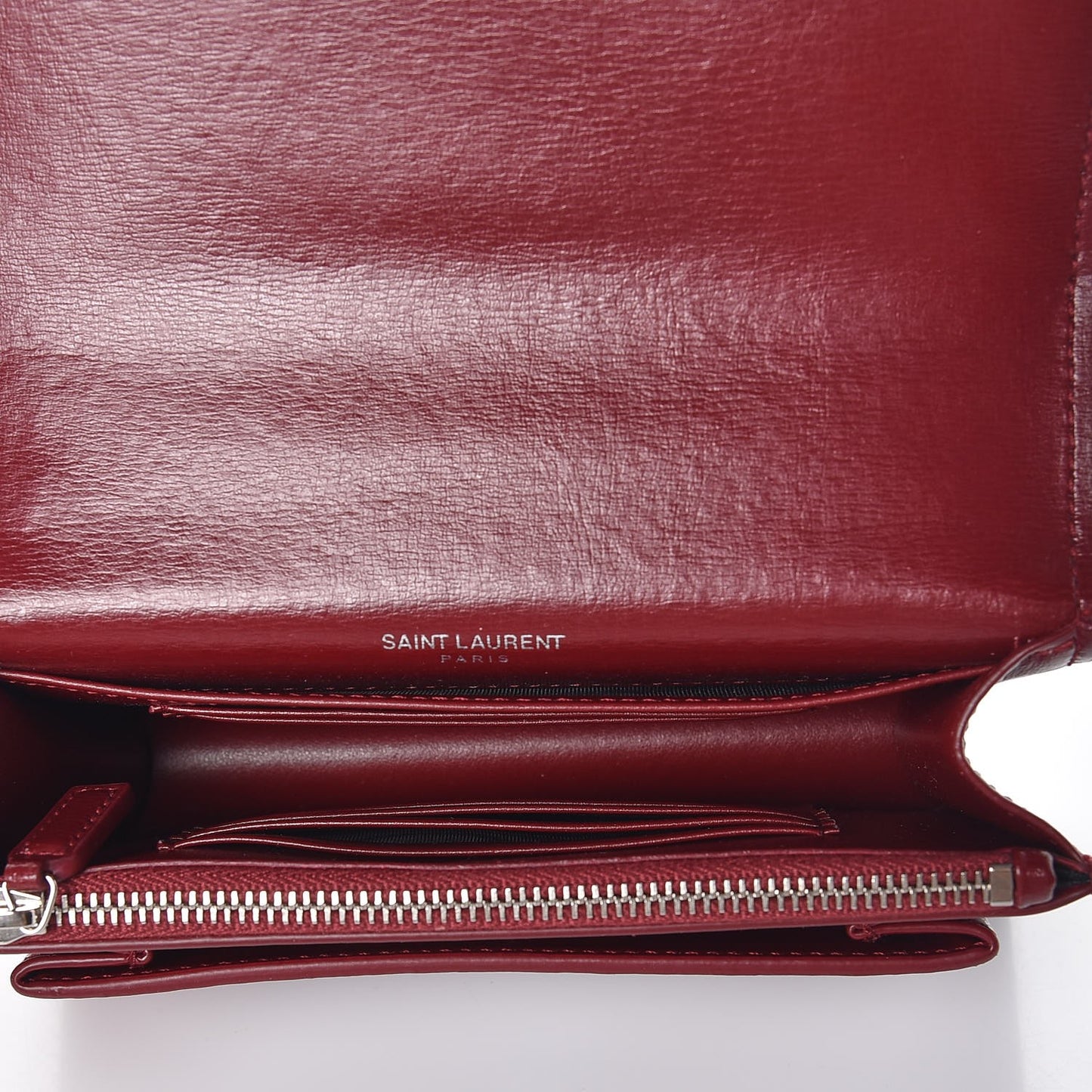 Calfskin Monogram Sunset Chain Wallet Palissandre