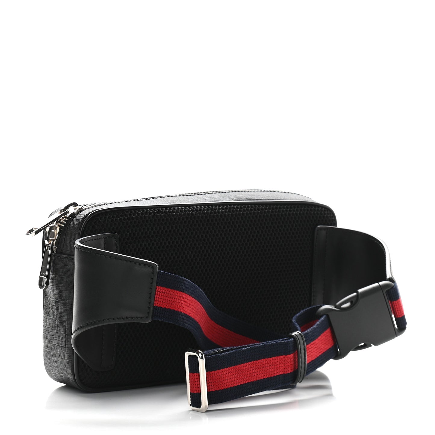 Soft GG Supreme Monogram Web Belt Bag Black Grey