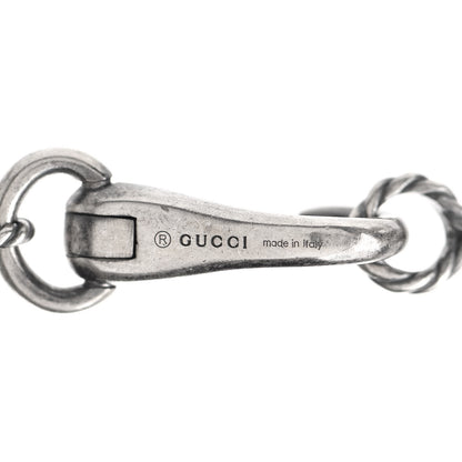 Gucci Sterling Silver G Horse Rope Pendant Necklace 4 of 5