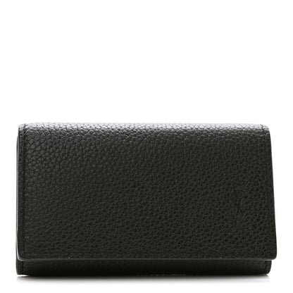 Saint Laurent Grain De Poudre Key Holder Wallet Black 1 of 8