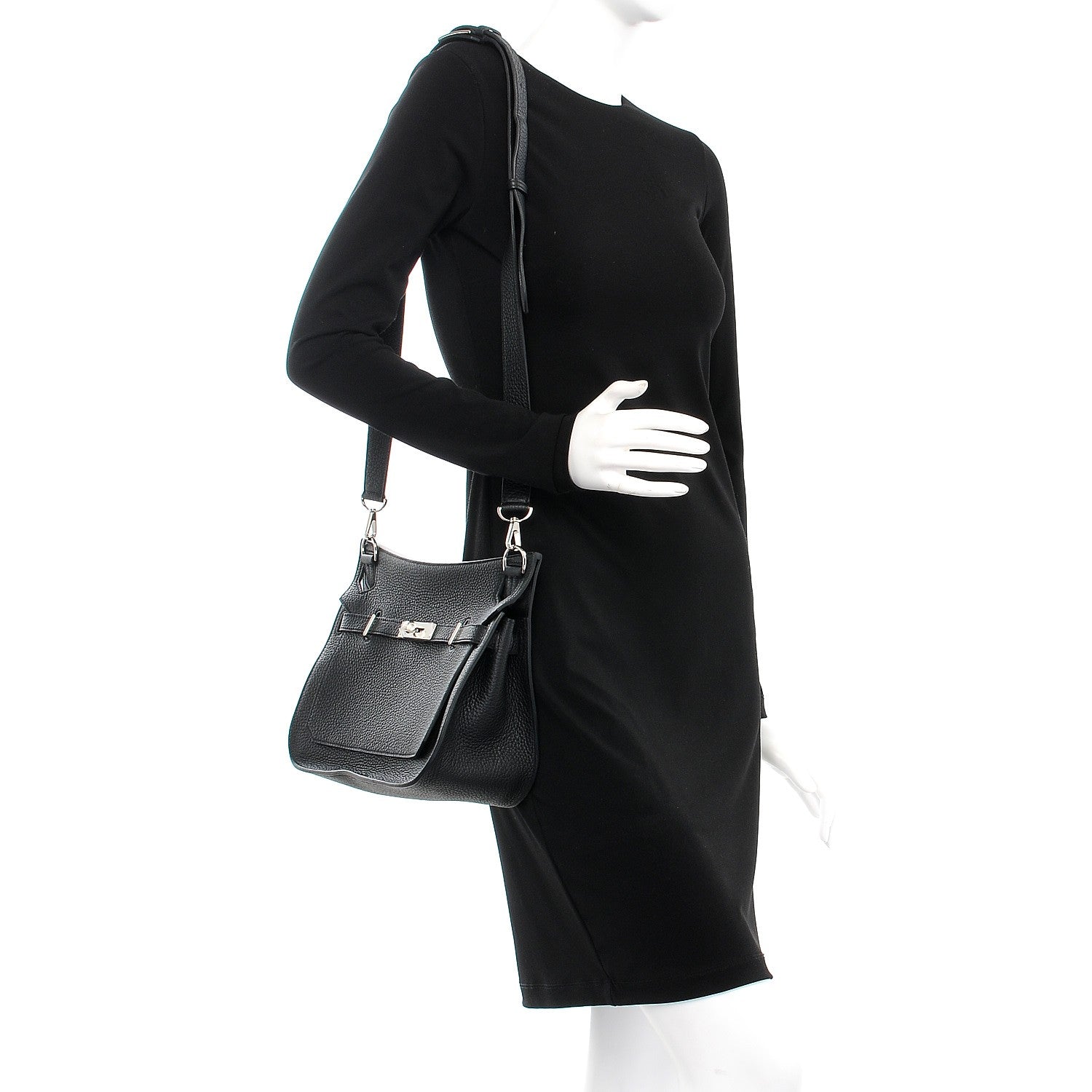 Hermes Taurillon Clemence Jypsiere 28 Black 2 of 7