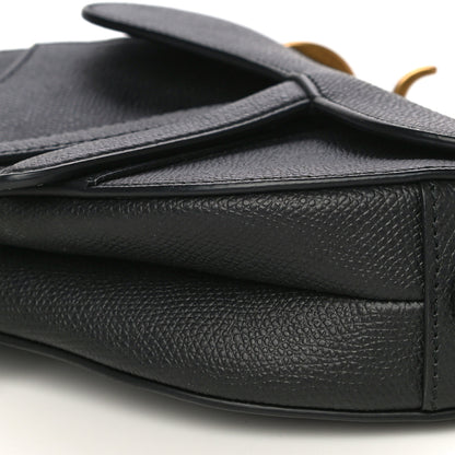Christian Dior Grained Calfskin Mini Saddle Bag Black 10 of 16