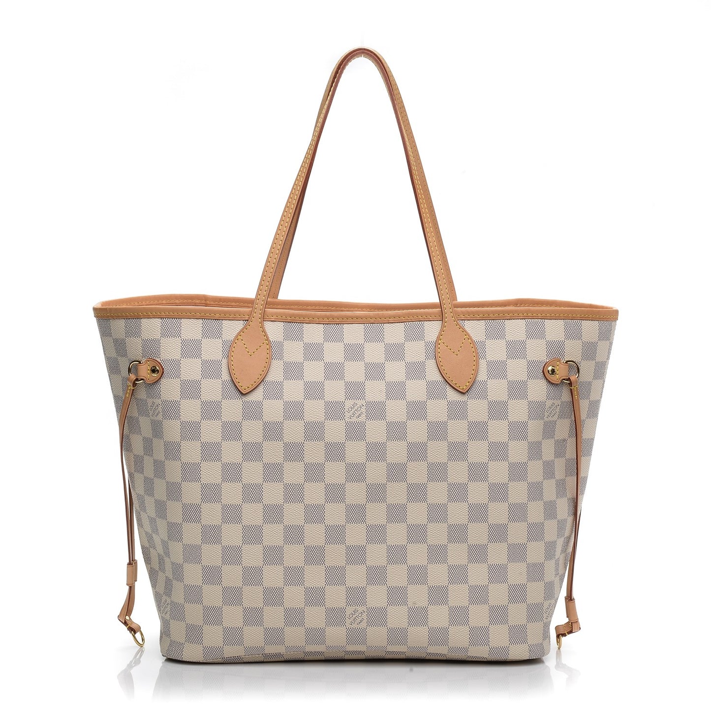 Damier Azur Neo Neverfull MM Rose Ballerine