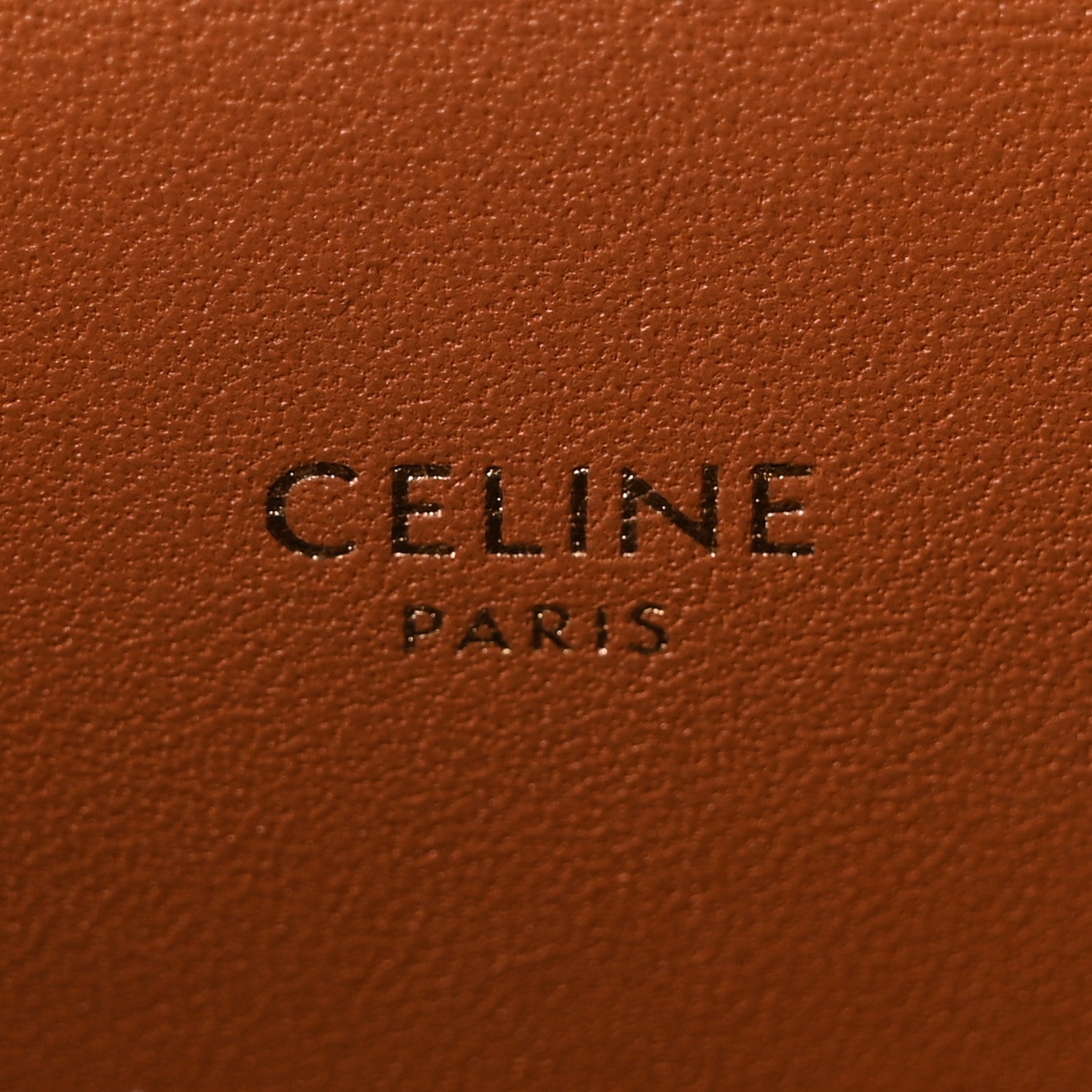 Celine Canvas Calfskin Triomphe Box Top Handle Bag Tan 5 of 10