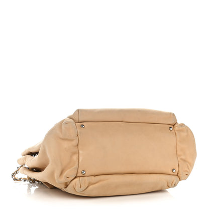 Chanel Lambskin Quilted Shoulder Flap Bag Beige 4 of 14