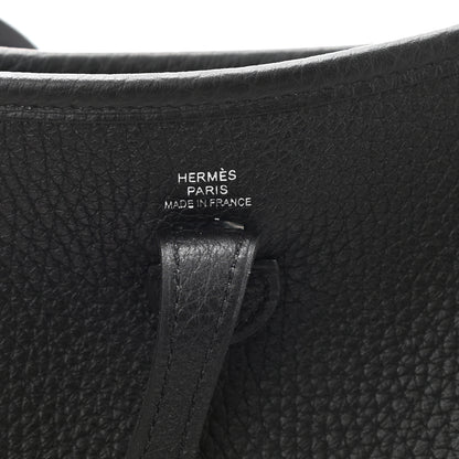 Hermes Taurillon Clemence Evelyne TPM Black 6 of 10