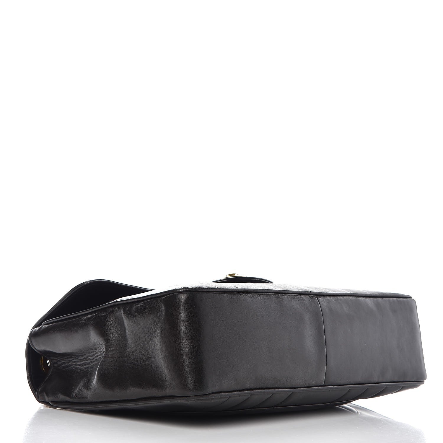 Chanel Lambskin Vertical Quilt Jumbo Single Flap Black 5 of 16