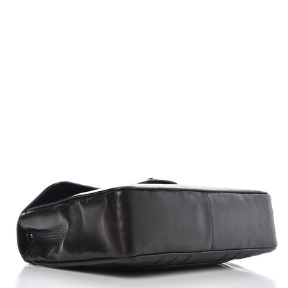 Chanel Lambskin Vertical Quilt Jumbo Single Flap Black 5 of 16