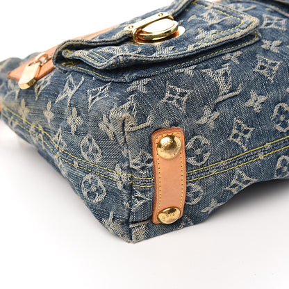 Louis Vuitton Monogram Denim Baggy PM Blue 6 of 11