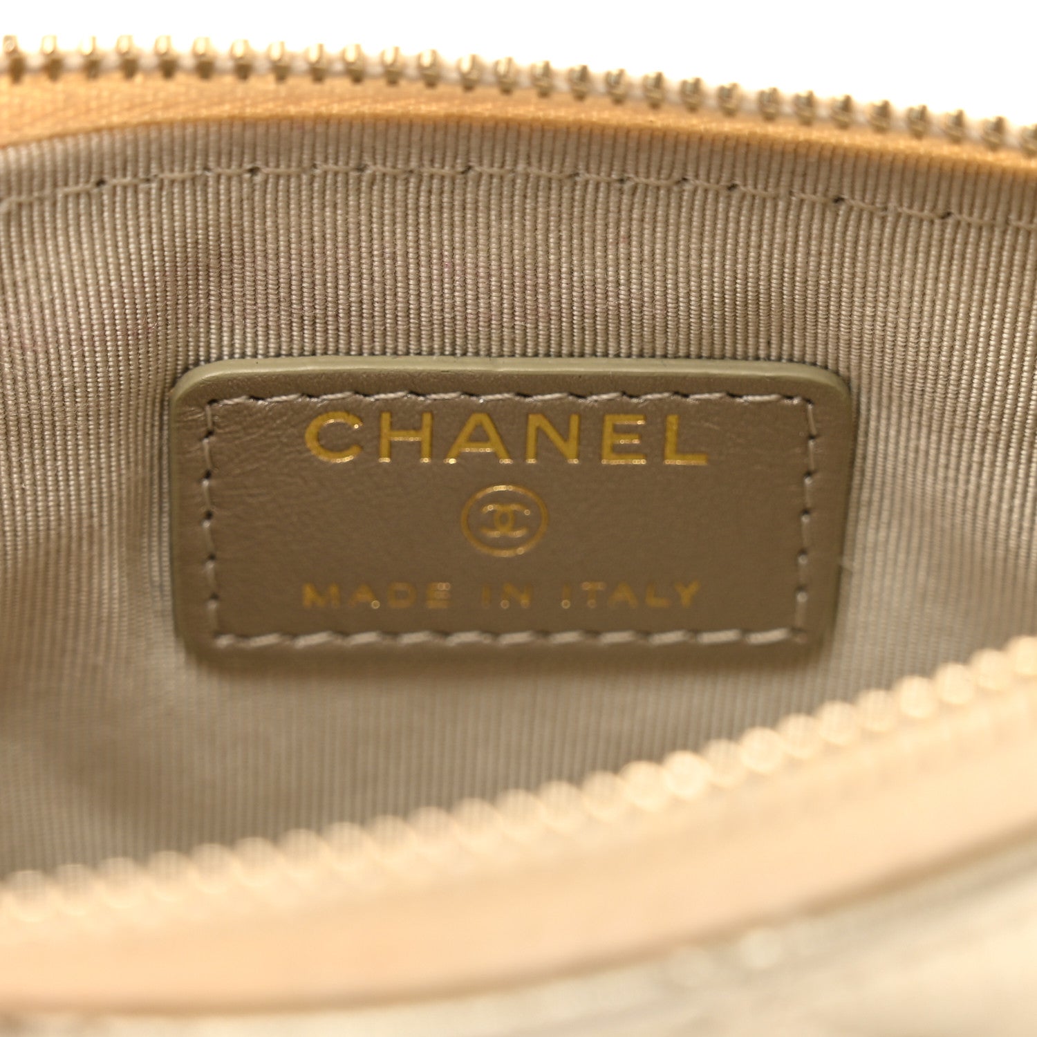 Chanel Metallic Aged Calfskin Quilted Small Reissue Cosmetic Case Gold 6 of 7