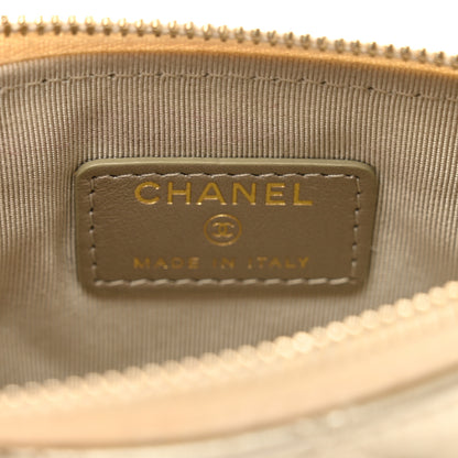 Chanel Metallic Aged Calfskin Quilted Small Reissue Cosmetic Case Gold 6 of 7