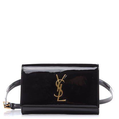 Saint Laurent Patent Monogram Kate Belt Bag Black 1 of 10