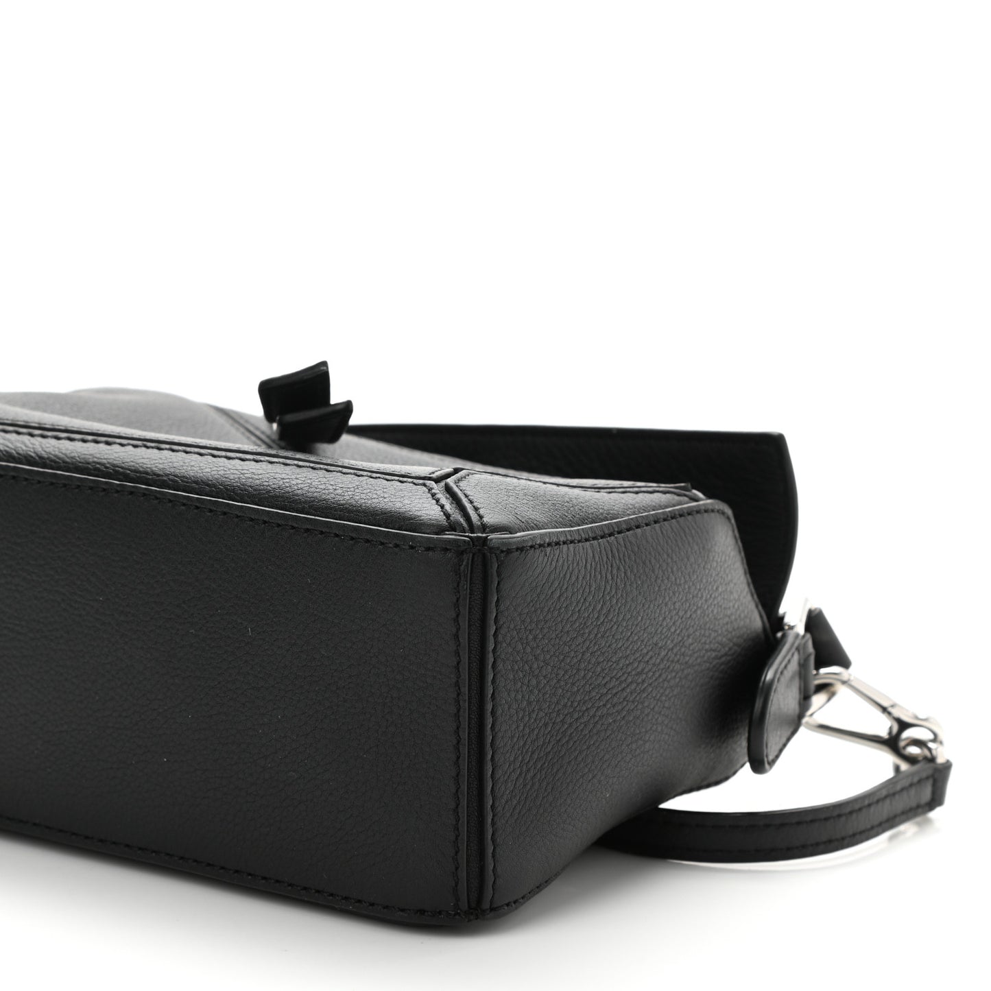 Calfskin Mini Puzzle Bag Black