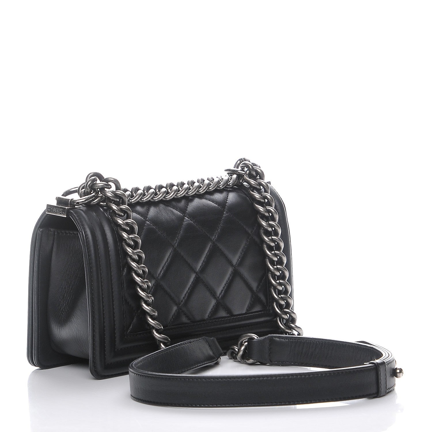 Chanel Calfskin Quilted Small Boy Flap Black 3 of 8