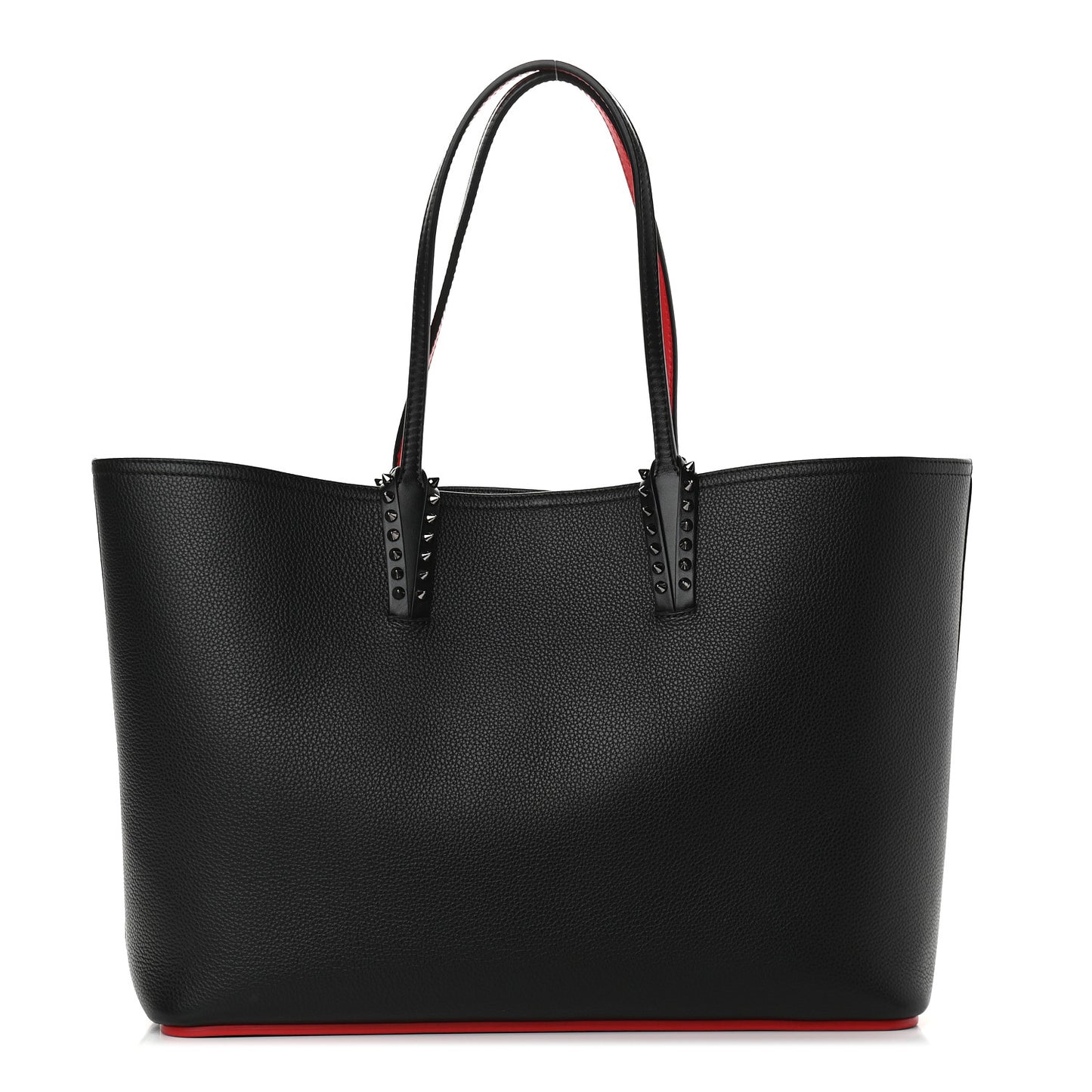 Calfskin Spikes East West Cabata Tote Black